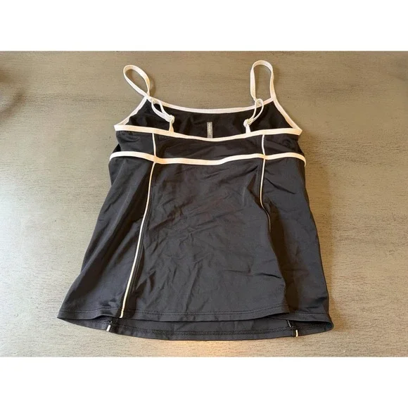 black LANDS END swimsuit top tankini size 4 - Picture 2 of 2